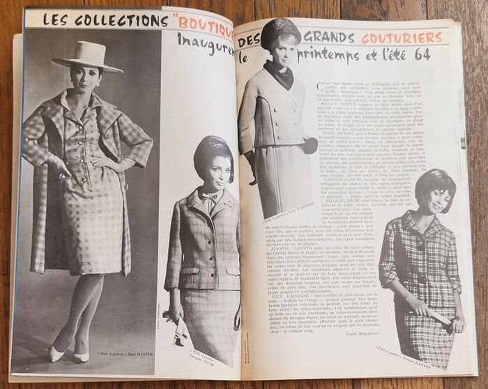 Ancien magazine Modes et travaux 1964 avec 3 patrons + supplément n°758 vintage - photo numéro 6