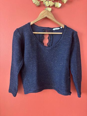 Pull bleu pailleté Naf Naf 