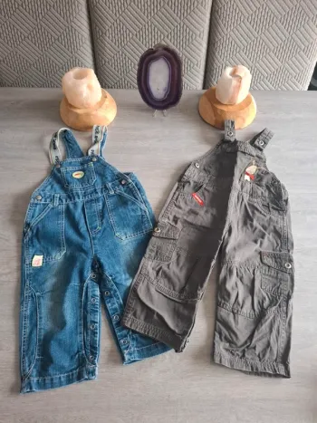 Lot de 2 salopettes taille 18 mois