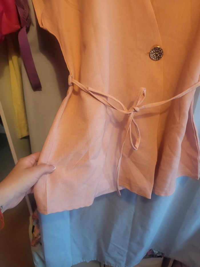Blouse manches courtes rose - photo numéro 5