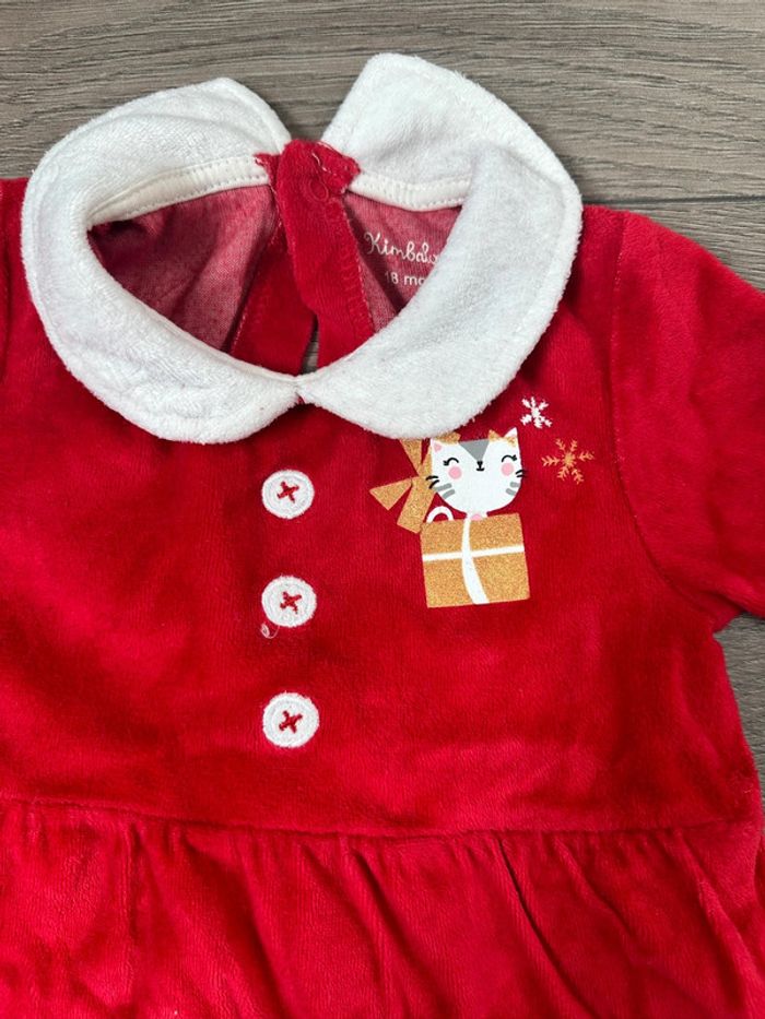 Pyjama velour mère Noël 18 mois - photo numéro 2