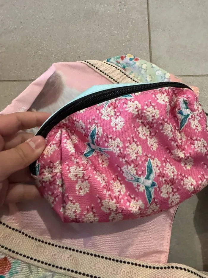 Sac à main teo jasmin avec une petite pochette, très bon état 33*20cm - photo numéro 5