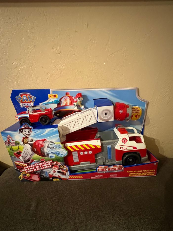 Camion pompier paw patrol, pat’ patrouille