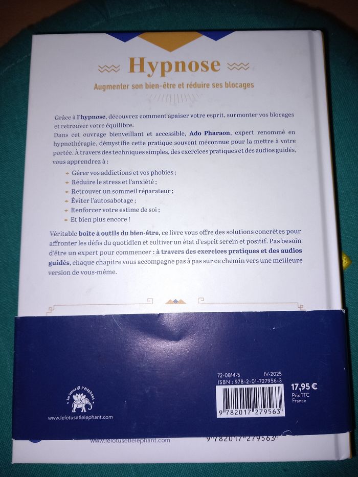 Livre Hypnose de Ado Pharaonj - photo numéro 2
