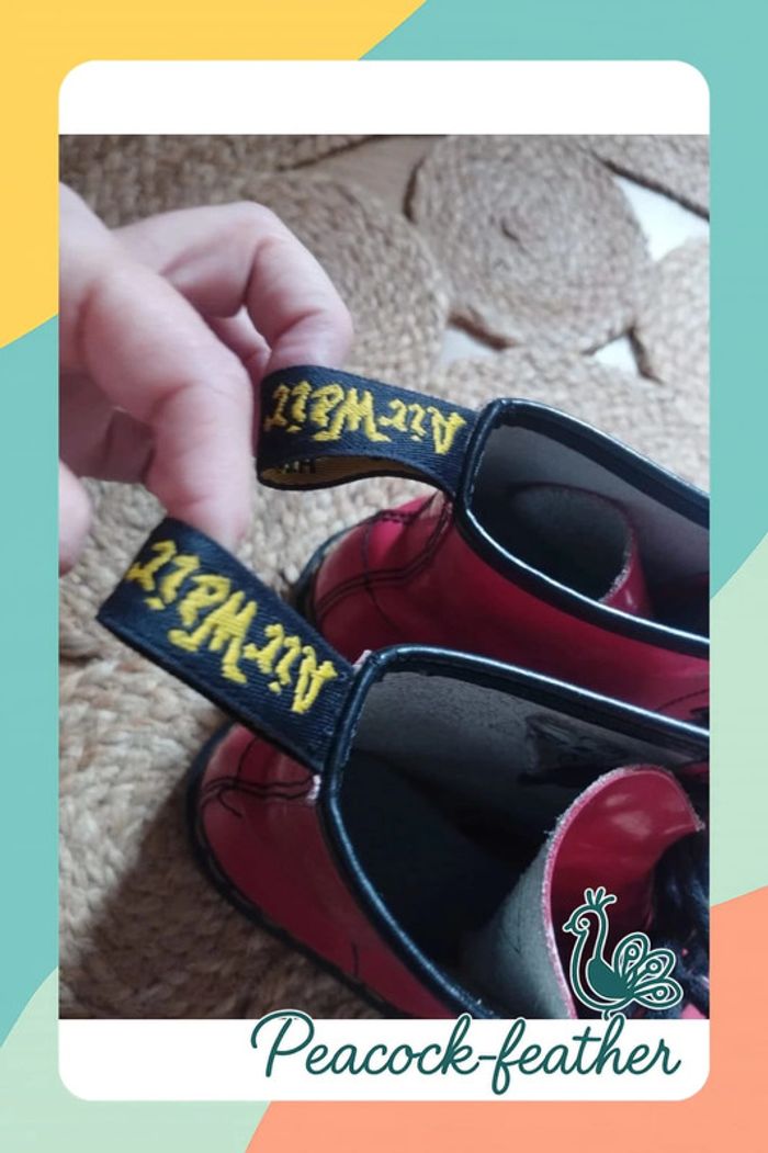 Bottines dr Martens rouges 36 - photo numéro 10