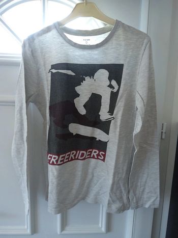 Maillot manches longues gris clair