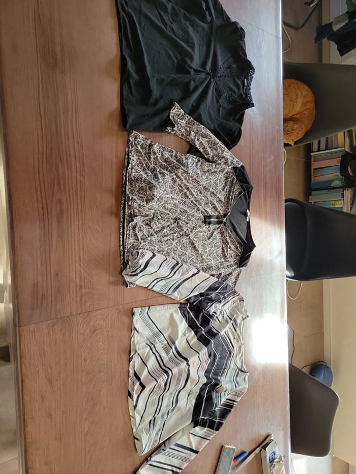 3 blouses femme taille 36