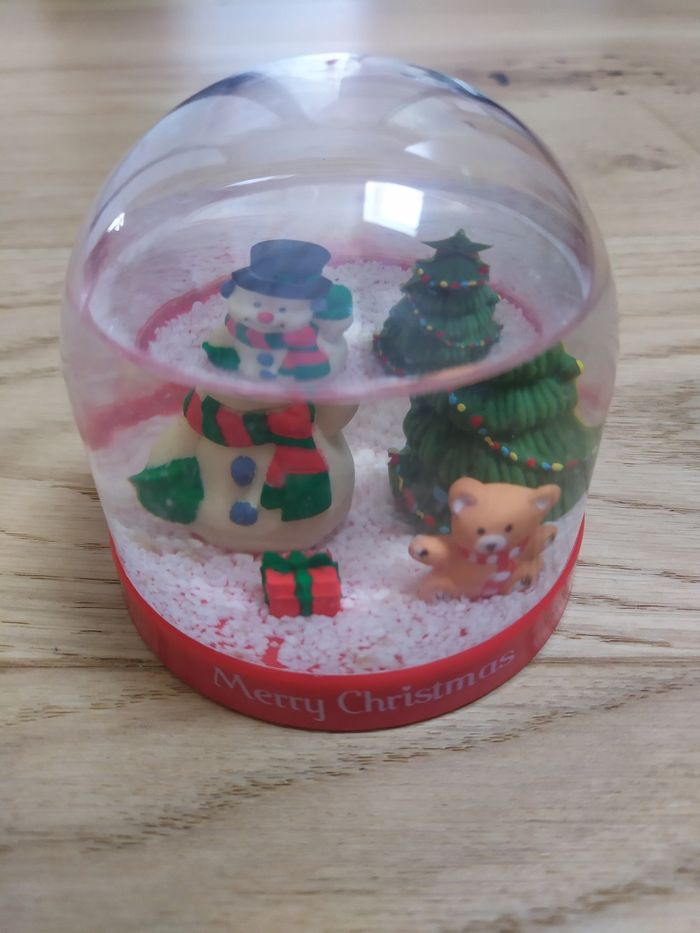 Lot de 3 boules de neige Merry Christmas - photo numéro 4