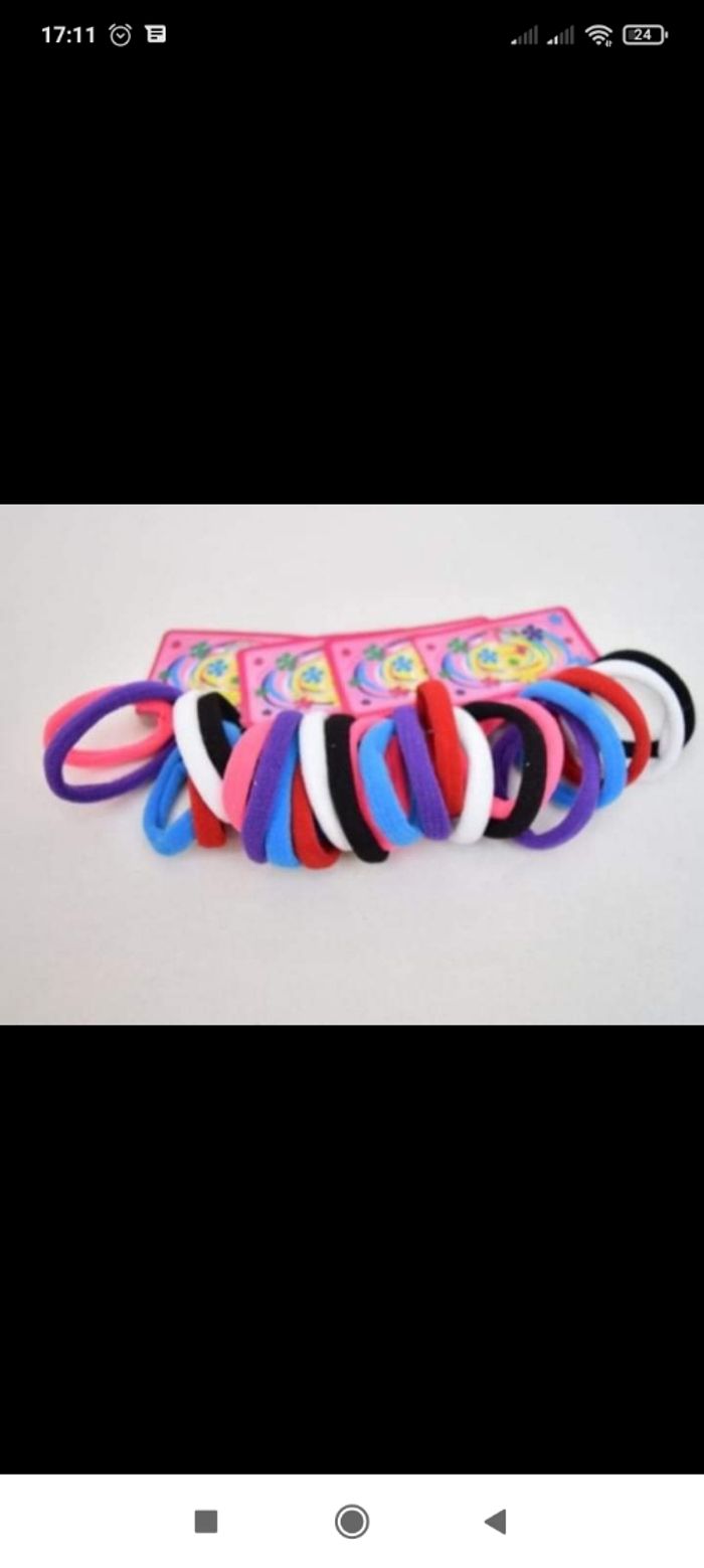 Lot 6 élastique cheveux sans