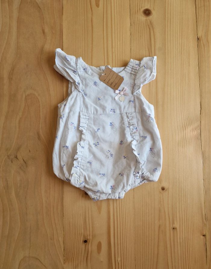 Barboteuse velours Sergent Major 3 mois