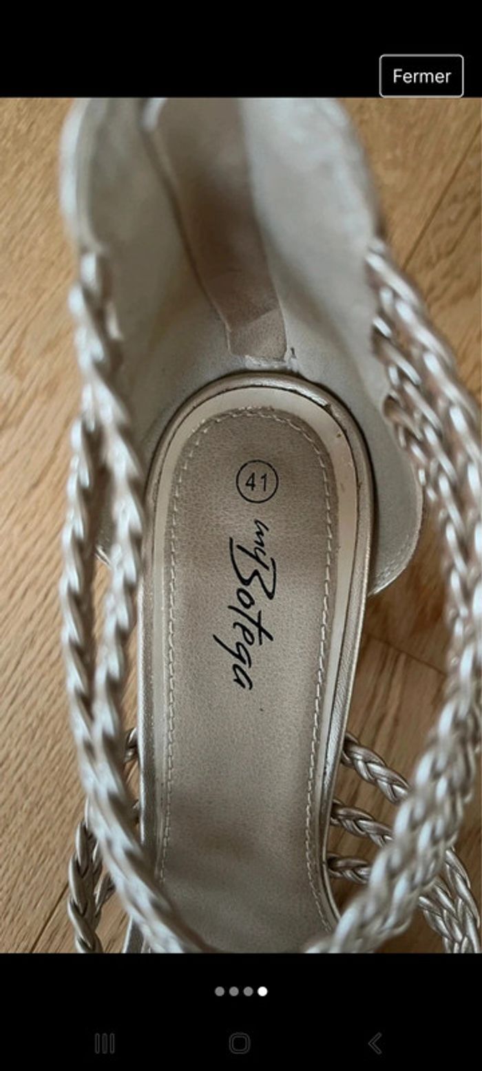 sandales doré - photo numéro 4