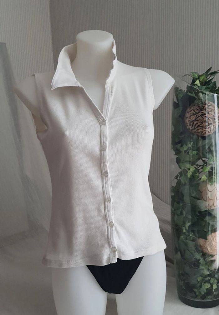 Top blanc "Daniel Hechter" taille 38/M