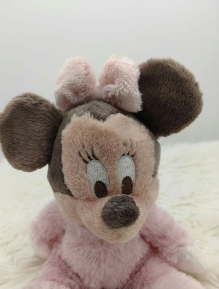 Doudou peluche Minnie Rose clair - photo numéro 5