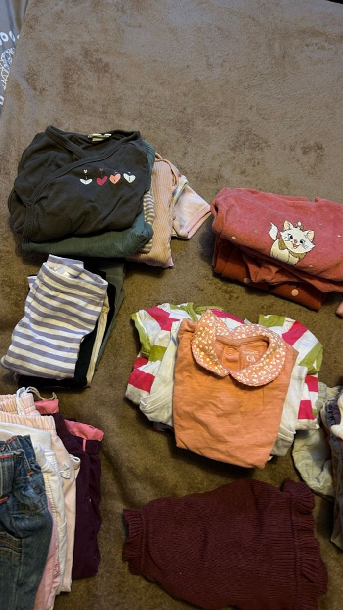 Lots vêtement bébé fille