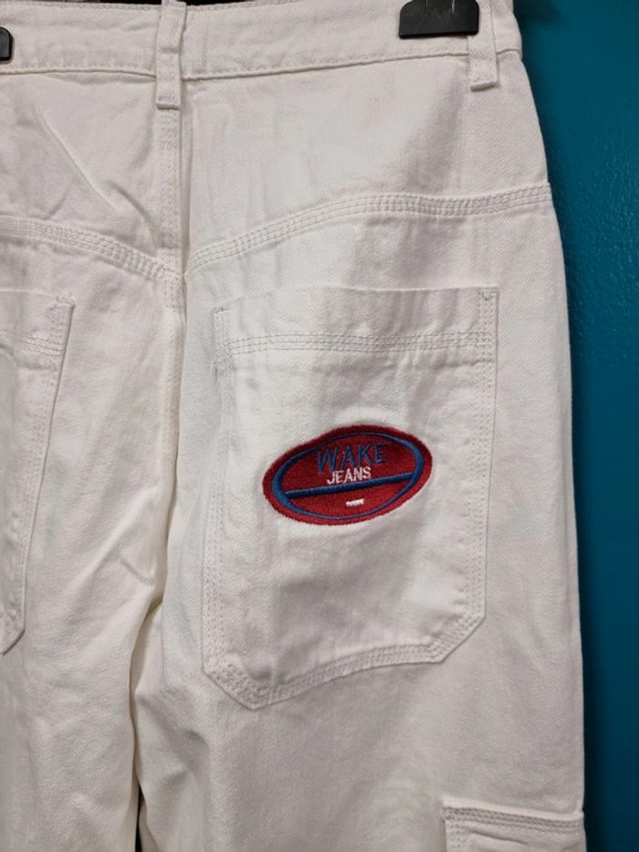 Shein jeans jambes larges blanc * taille S * - photo numéro 5