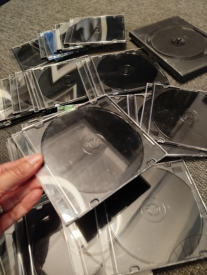 Lot 30 boîtiers cd DVD slim