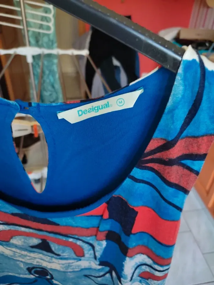 Robe d'été Desigual bleue M - photo numéro 2