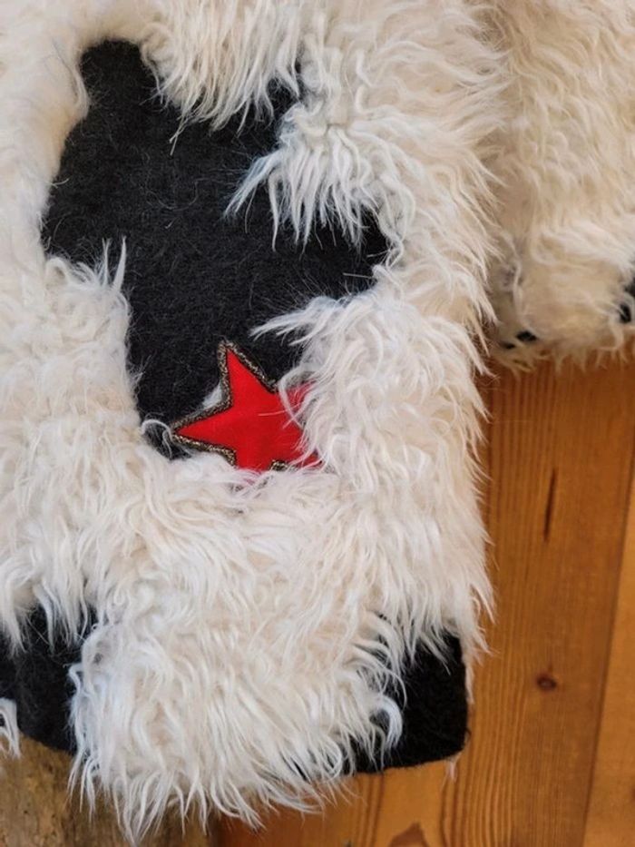 Superbe manteau IKKS en "poils" blanc 🌟 , cœurs et étoiles, 10 ans - photo numéro 14