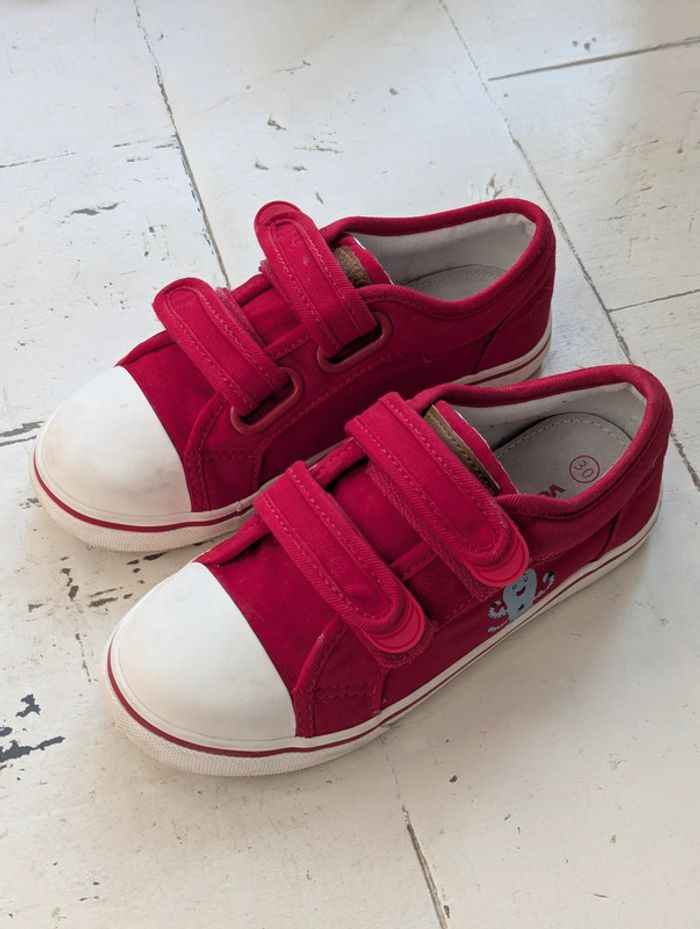 Baskets rouge Verbaudet taille 30 - Comme neuves