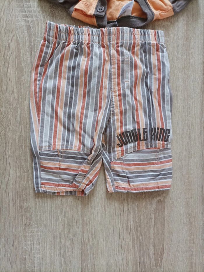 Ensemble short + t-shirt 6 mois - photo numéro 2