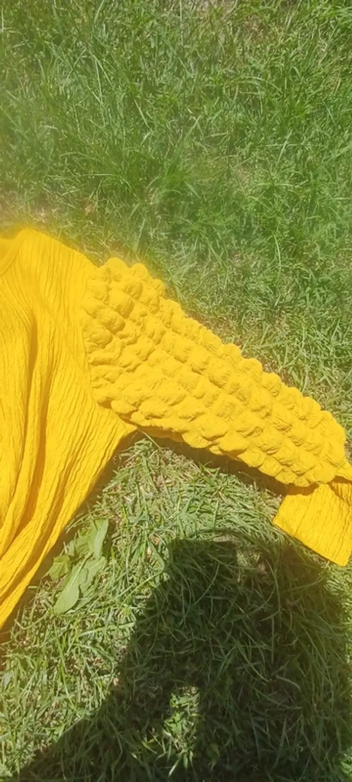 Robe jaune moutardes shein 10 ans - photo numéro 3
