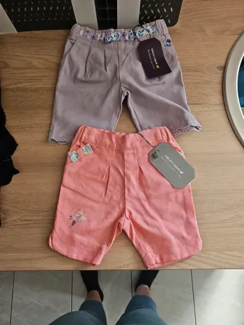 Lot de 2 shorts fille neuf avec etiquette sergent major