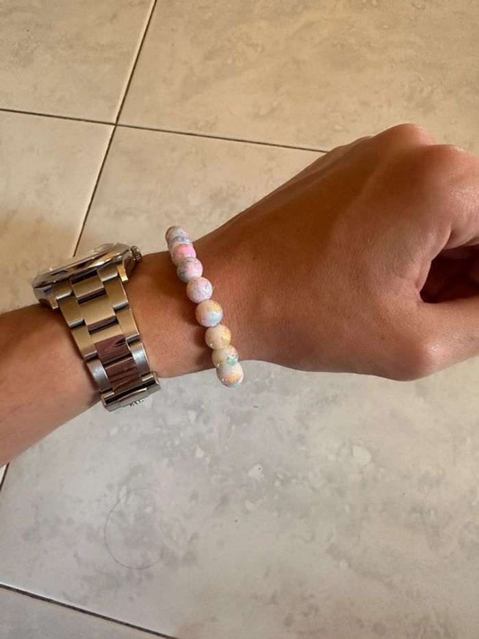 Bracelet perles multicolores - photo numéro 2