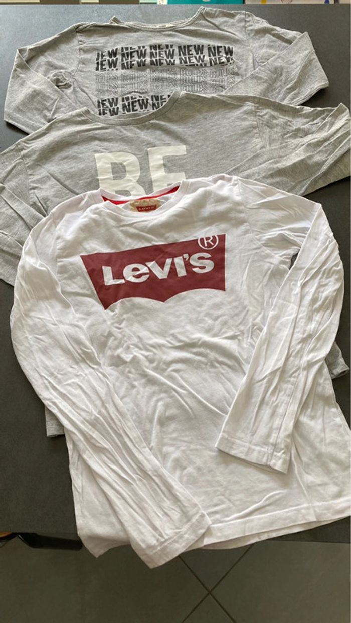 Lot ensemble vêtement haut pull sweat 12 ans garcon levis