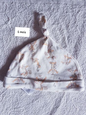 Bonnet tigrou 3-6 mois