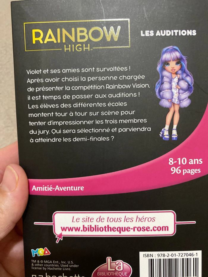 Livre rainbow high tome 19: les auditions - photo numéro 2