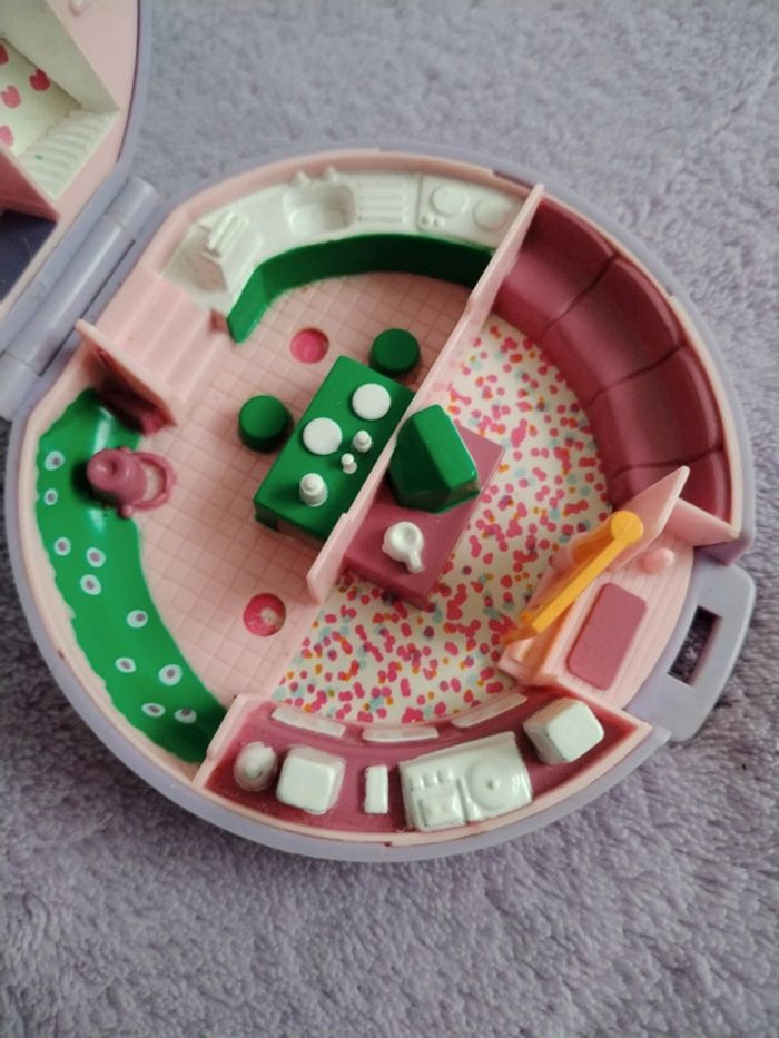 Polly Pocket vintage 1989 maison de Polly boîte ronde violette - photo numéro 6