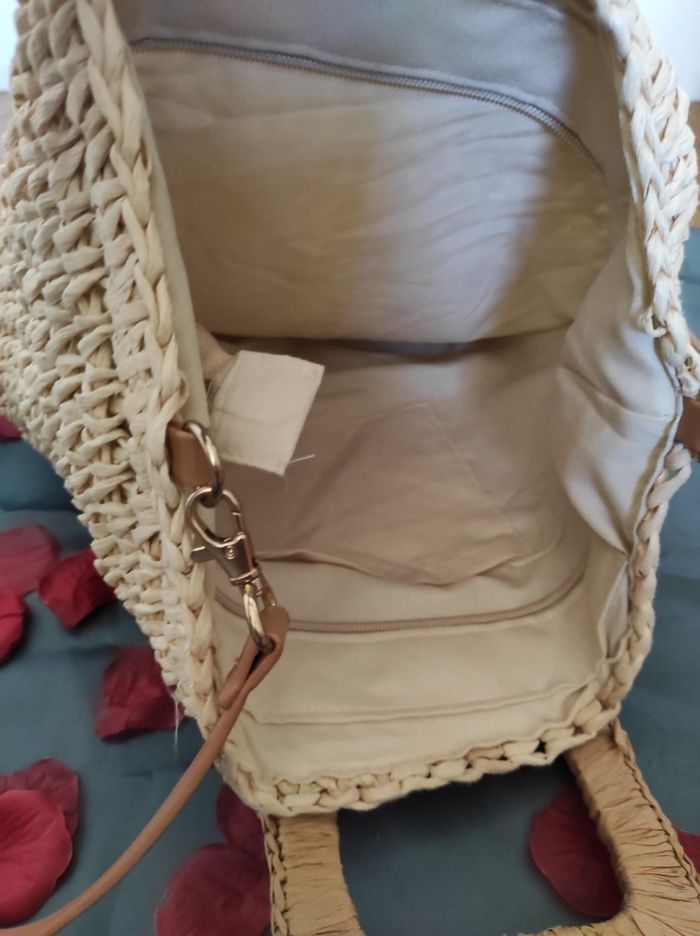 Sac paille bandoulière - photo numéro 3