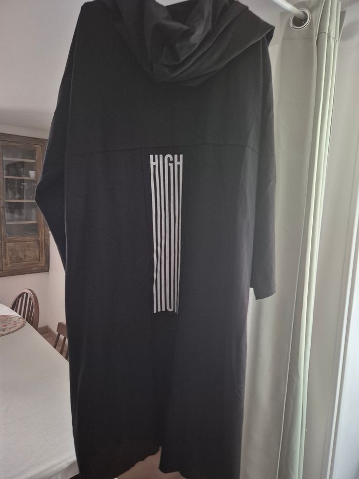 Veste longue noire et blanche 158C - photo numéro 3