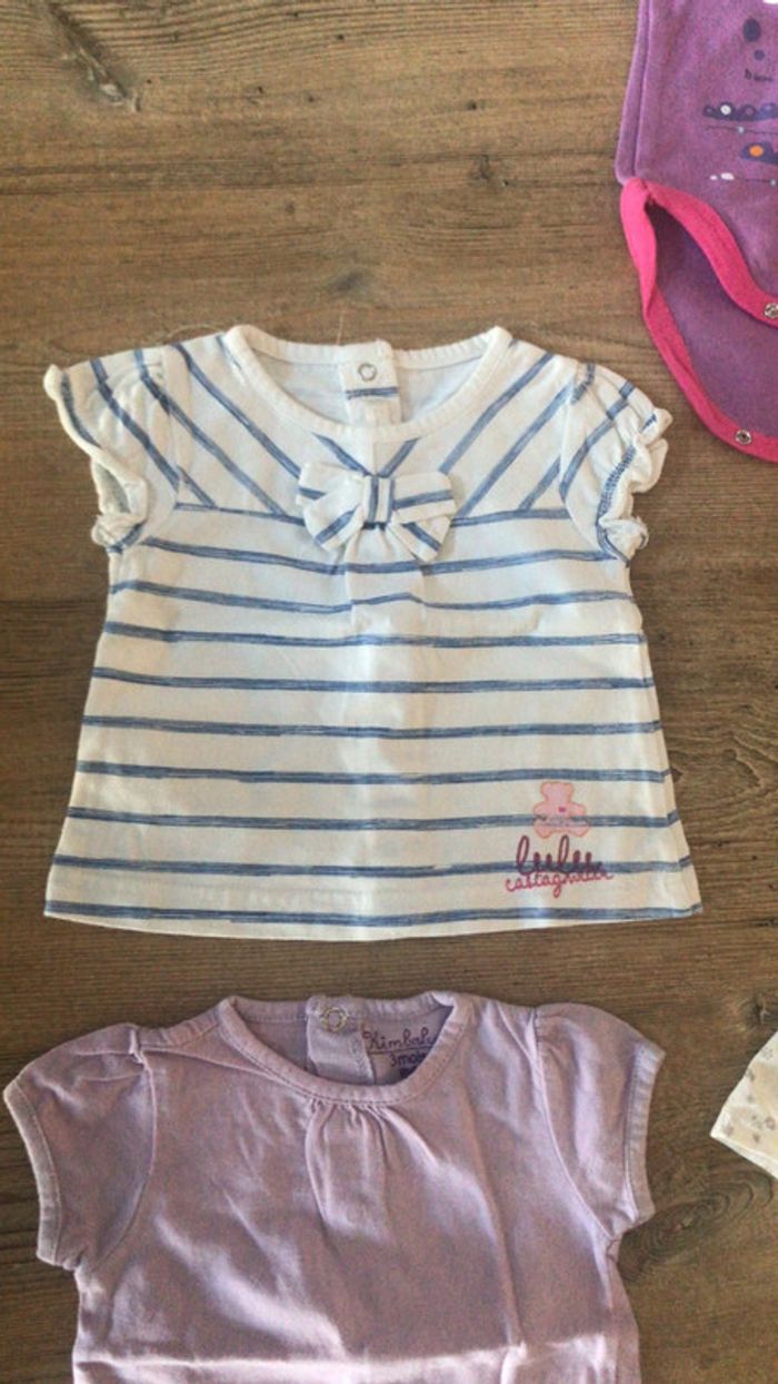 Lot de vêtements tee-shirts short  robe pantalon 3 mois - photo numéro 7