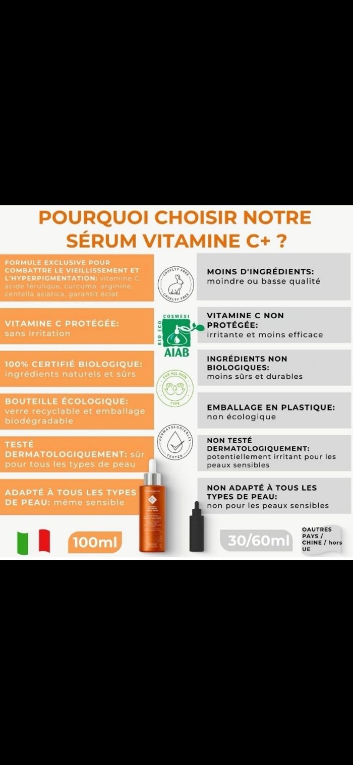 SÉRUM VISAGE VITAMINE C ACIDE HYALURONIQUE - photo numéro 10