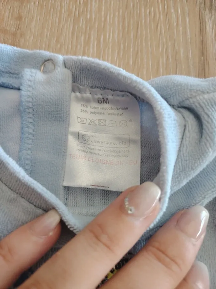 Pyjama velours 1 pièce - photo numéro 3