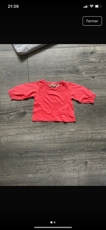 T-shirt manches longues Tout compte fait taille 6 mois