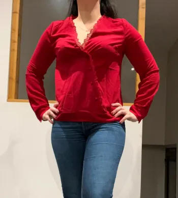 Blouse rouge Noémie & co