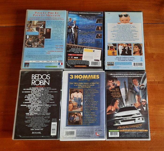 Lot de 6 cassettes VHS, le lot à 2 € - photo numéro 2