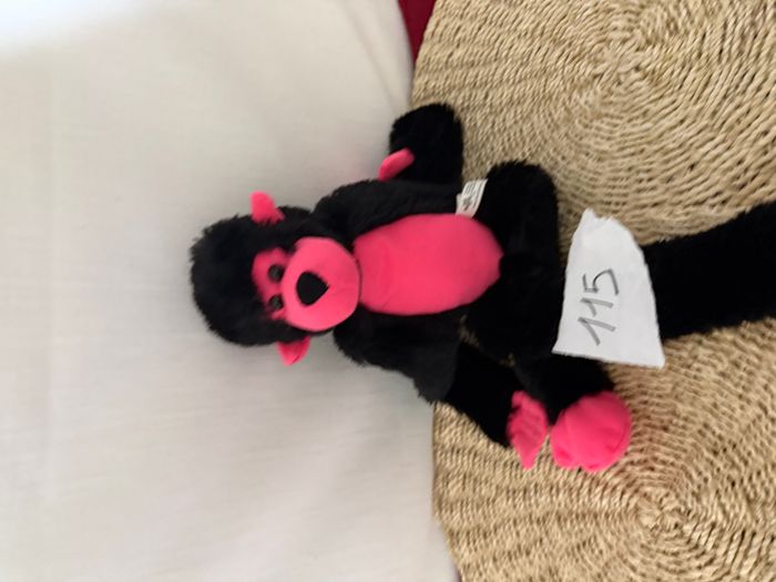 Peluche singe rose et noir Toy Factory - photo numéro 2