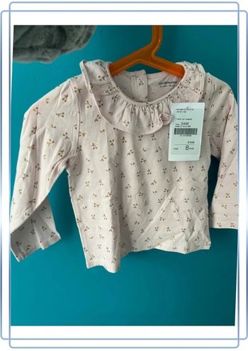 T-shirt manches longue 24 mois vertbaudet neuf