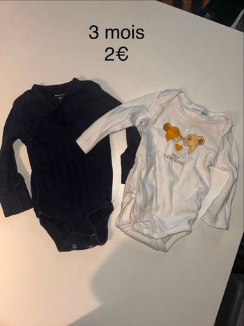 Lot de 2 body 