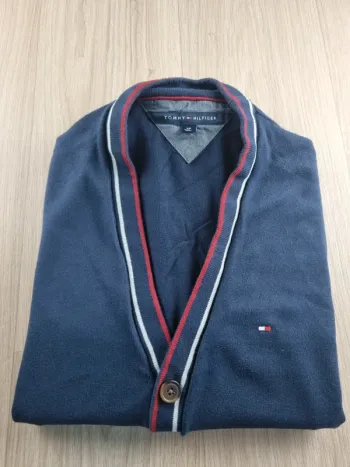 Gilet a boutons bleue Tommy Hilfiger Homme Taille S