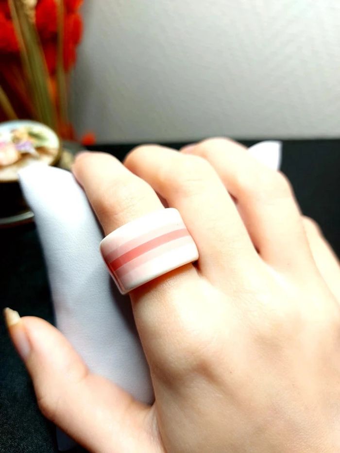 Magnifique bague rose vintage 00's Y2k