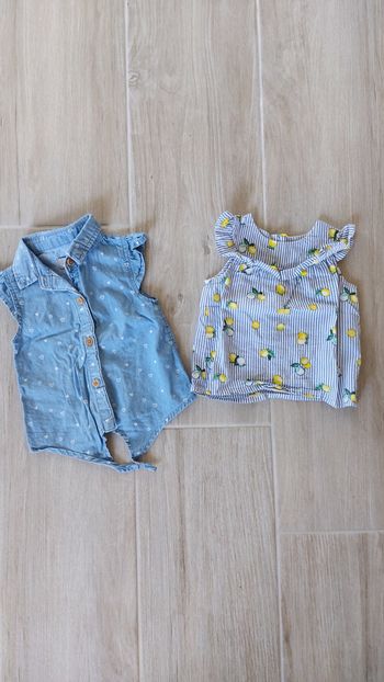 Lots deux débardeurs