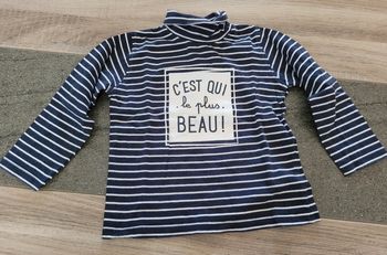 Tee-shirt manches longues avec col - gemo 24 mois