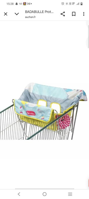 Protection pour chariot de courses
