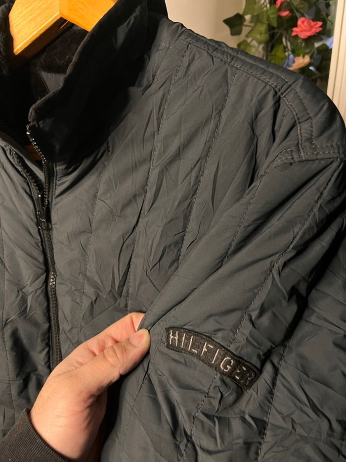 Veste polaire matelassée Tommy Hilfiger gris - Taille S - photo numéro 1
