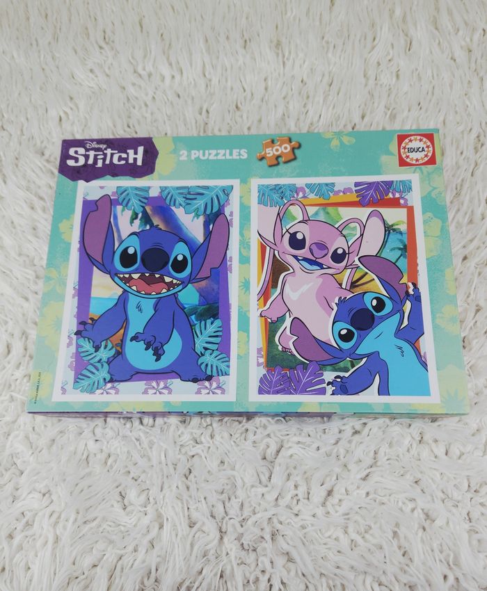 Puzzle 2 × 500 pièces Stitch marque Éduca 🎅