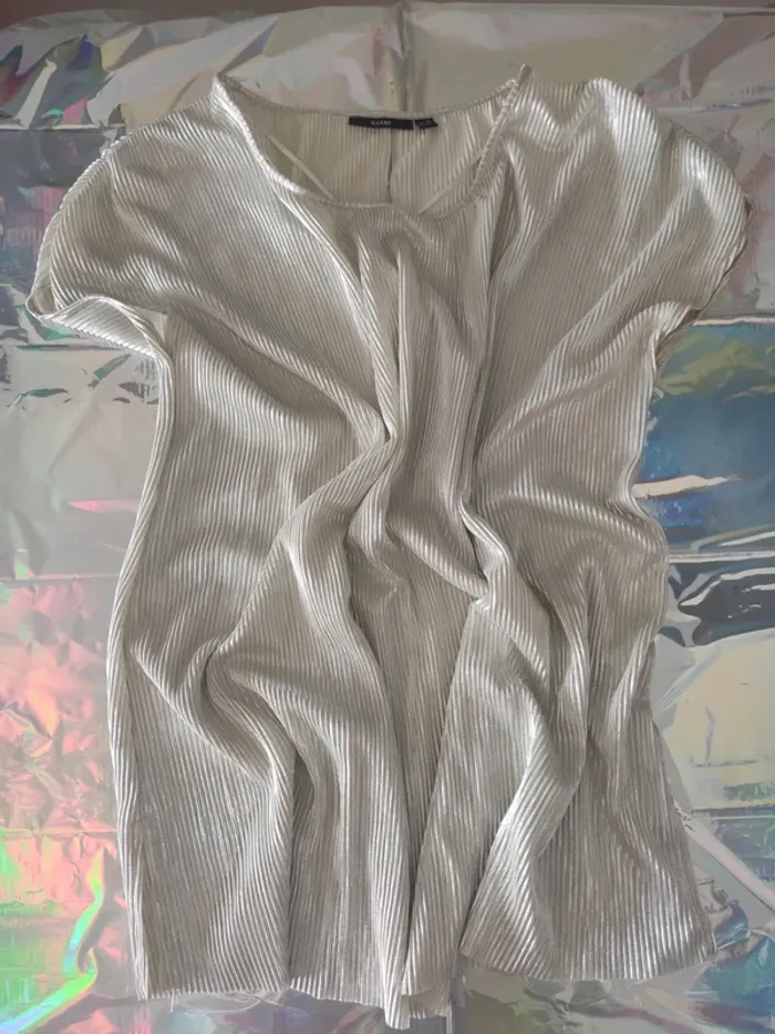 Blouse argenté oversize 46-48 - photo numéro 4